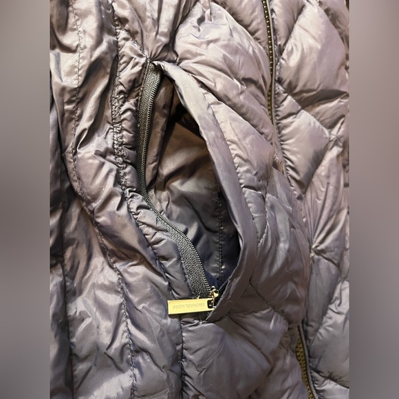 Michael Kors Packable Down Fill Dark Blue Puffer Coat Long Winter Jacket Size XS - Picture 3 of 16